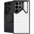 White Grid Galaxy S25 Ultra Kickstand Case